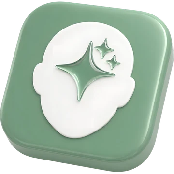 Icône de l’application Softly : un visage stylisé entouré d’étincelles.